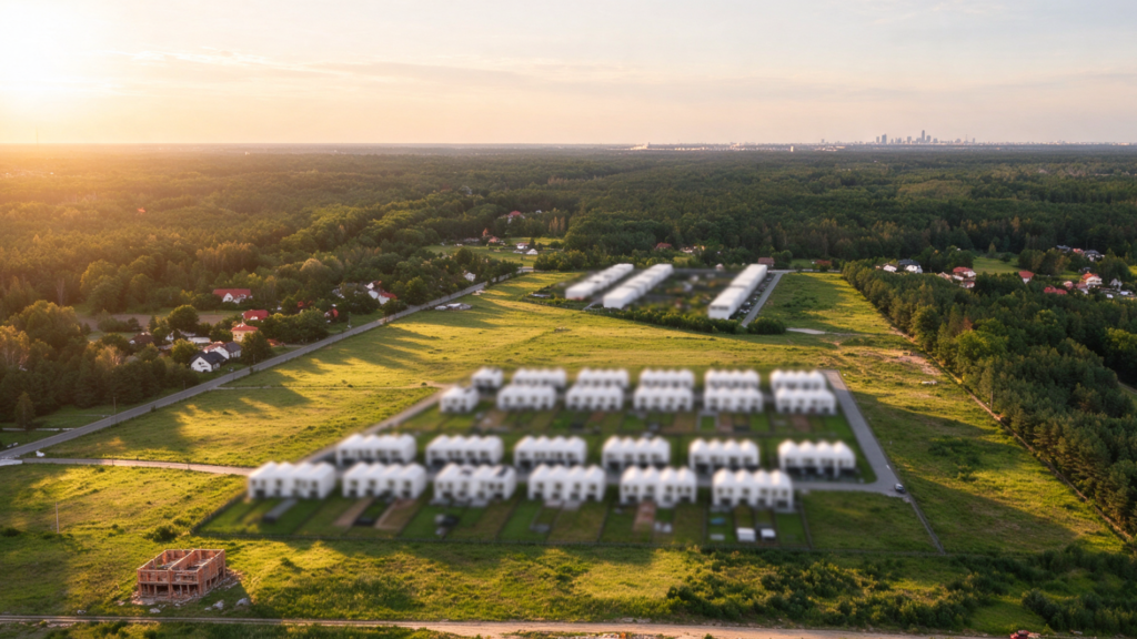 Chojnów Land - widok z lotu ptaka