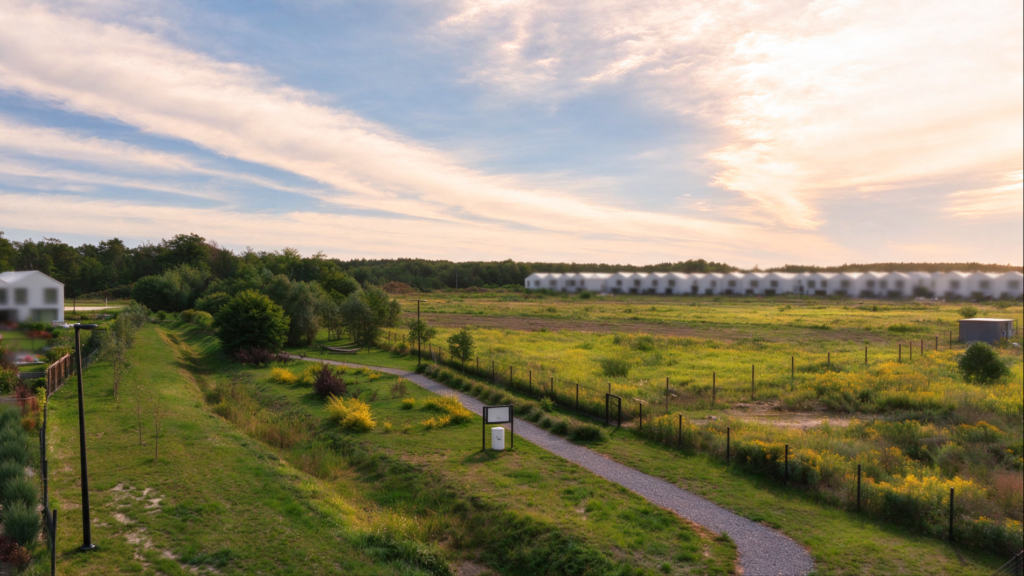 Chojnów Land - droga dojazdowa i teren