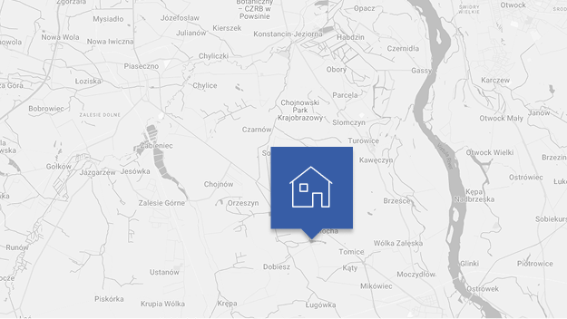 Mapa lokalizacji Baniocha Zakątek